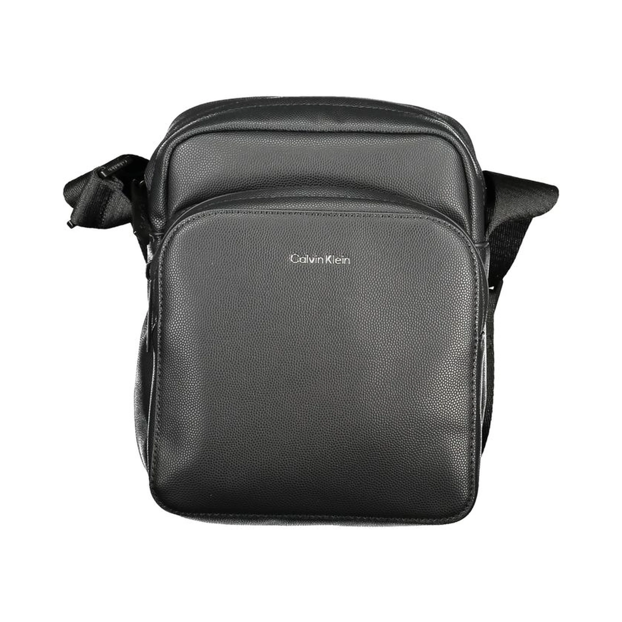 Black Polyester Shoulder Bag