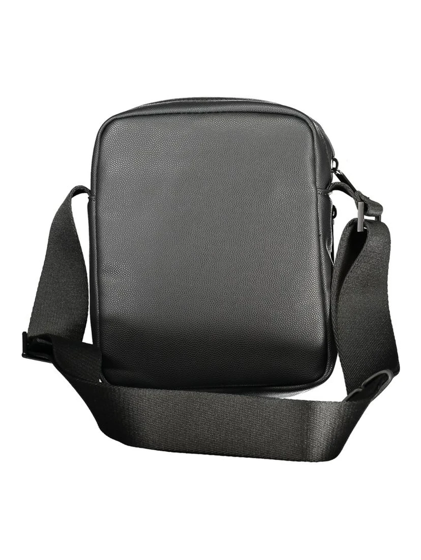 Black Polyester Shoulder Bag
