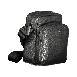 Black Polyester Shoulder Bag