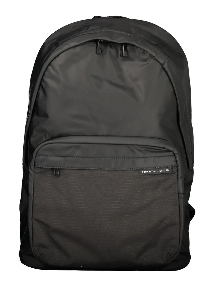 Black Polyester Backpack