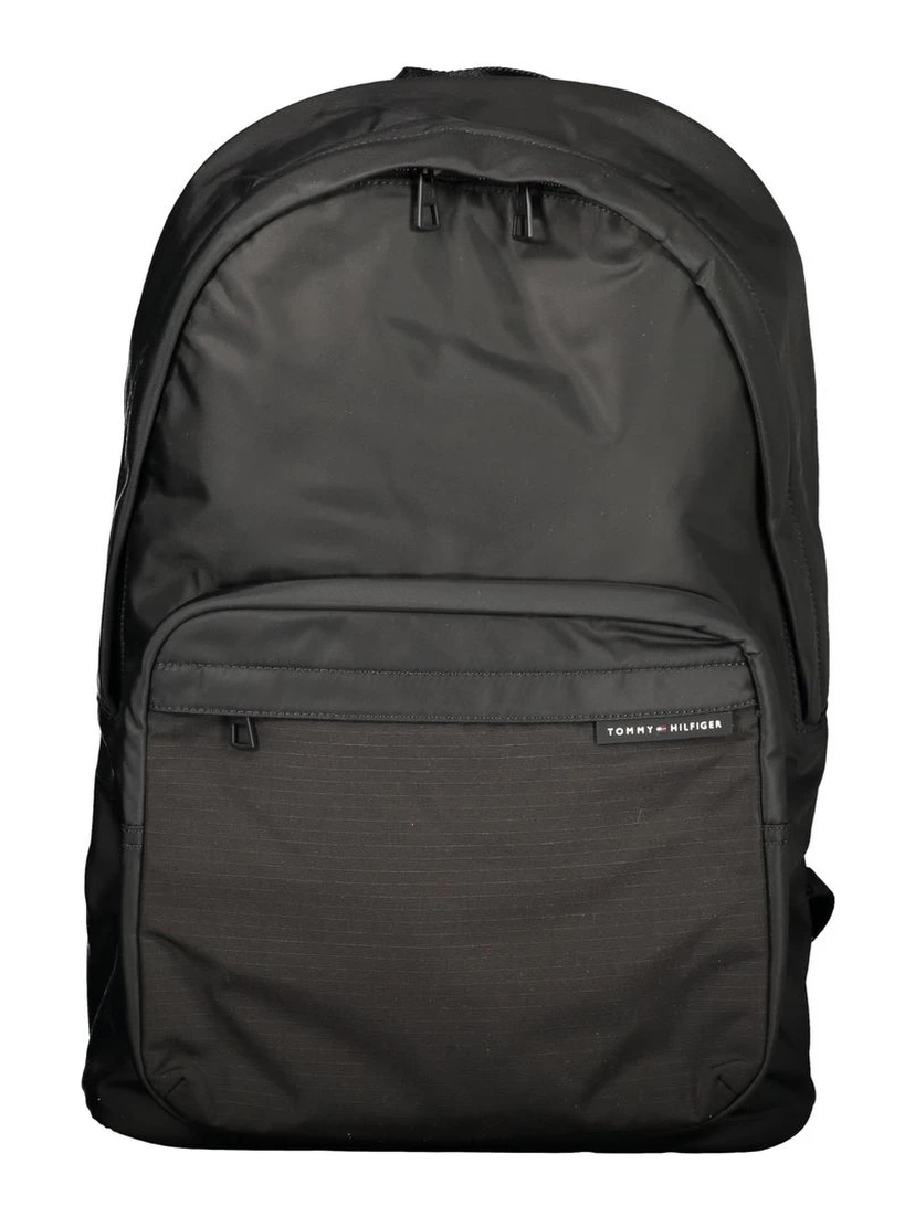 Black Polyester Backpack