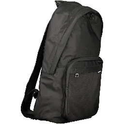 Black Polyester Backpack