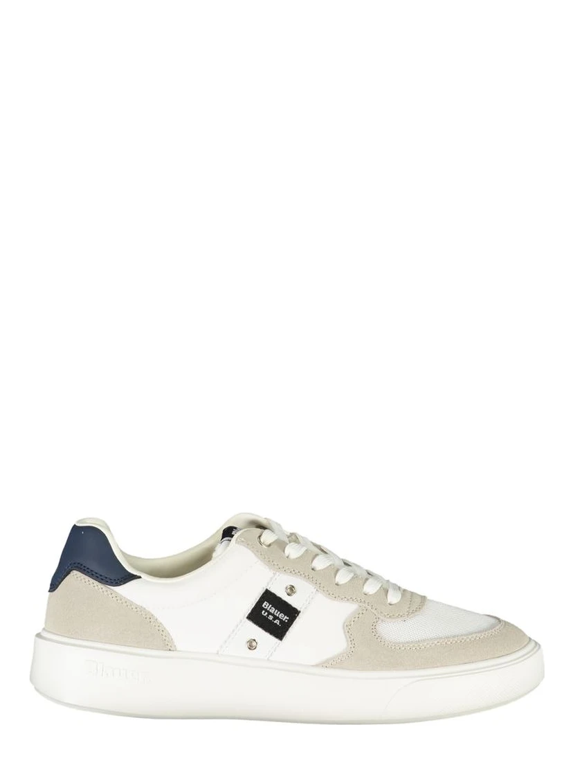 White Polyester Sneaker