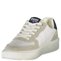 White Polyester Sneaker