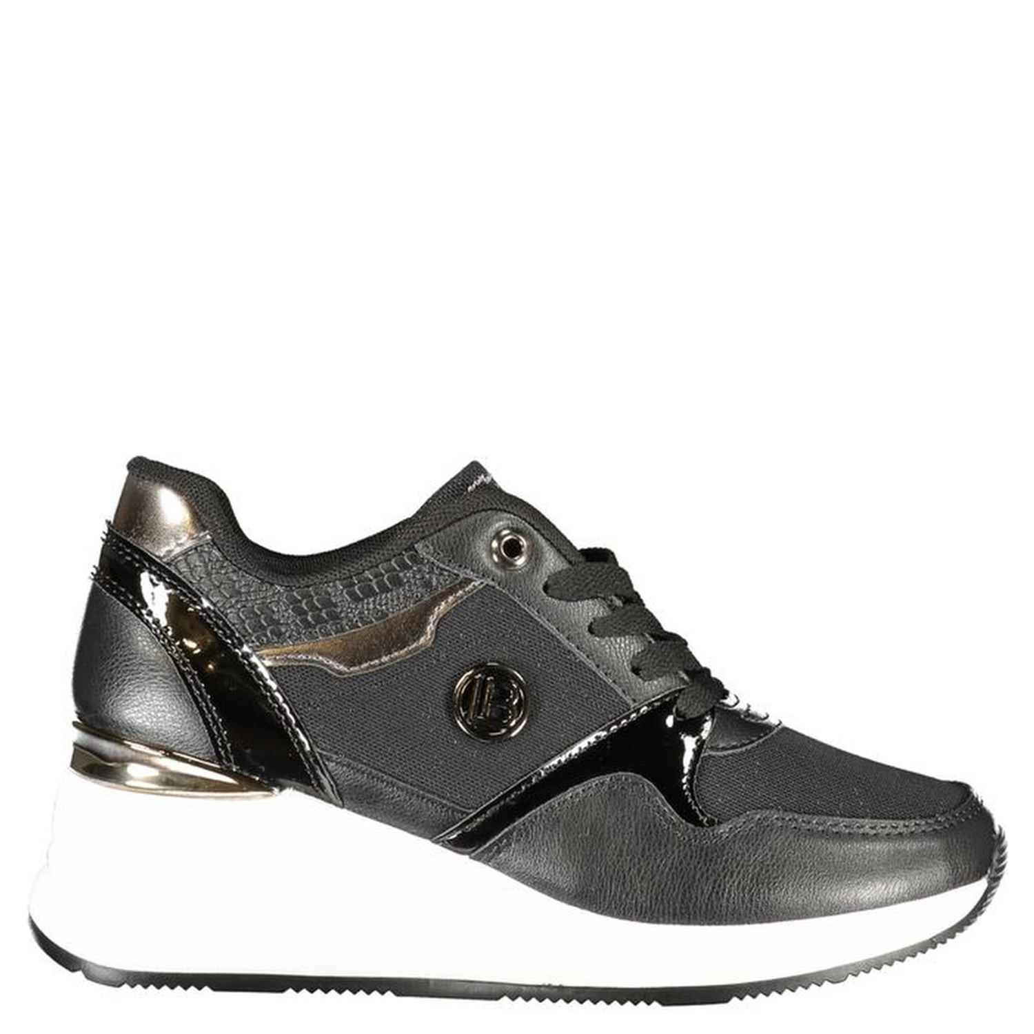 Black Polyester Sneaker