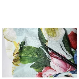 Green Floral Short Sleeves Cotton V-neck Dress