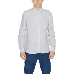 Beige Linen Dress Shirt