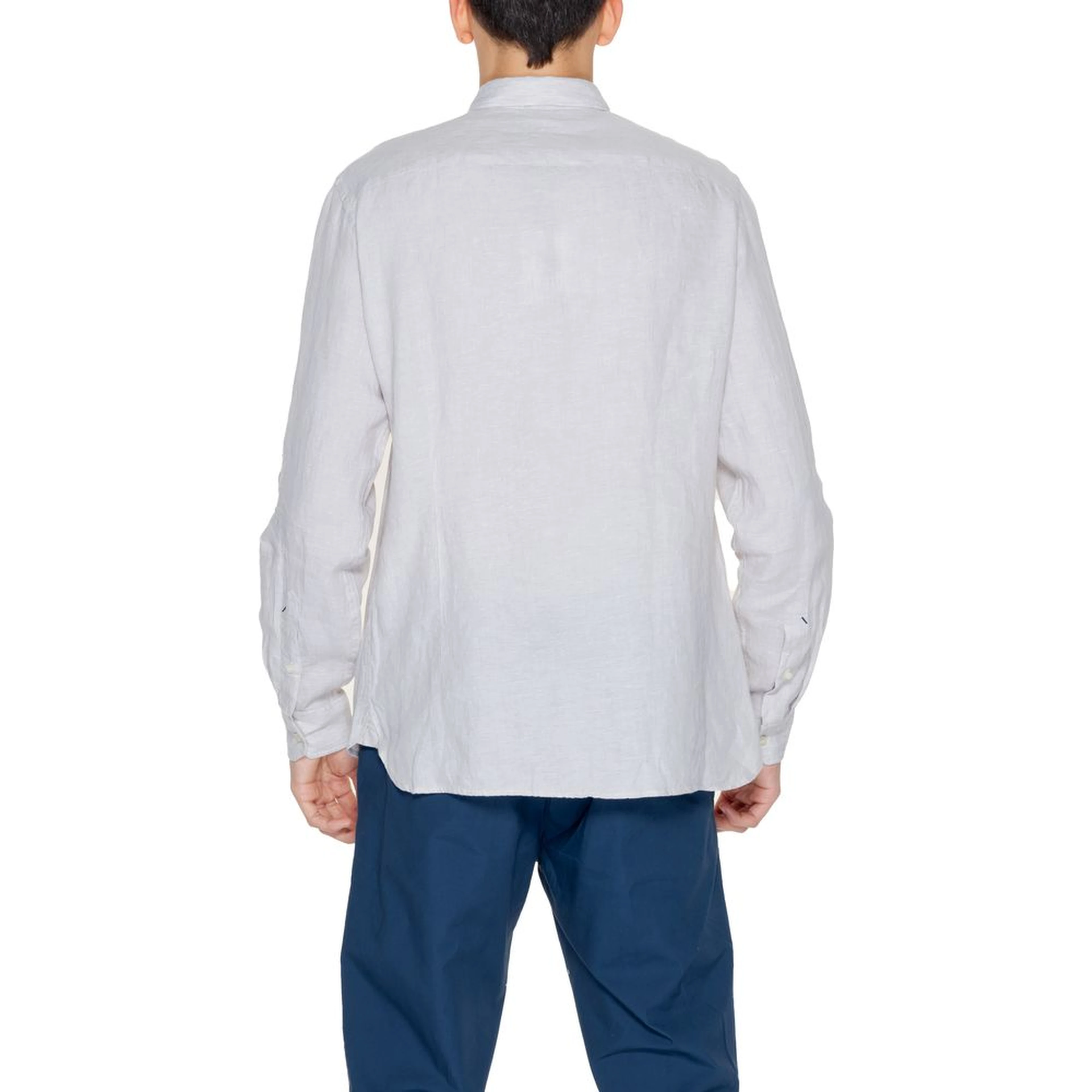 Beige Linen Dress Shirt