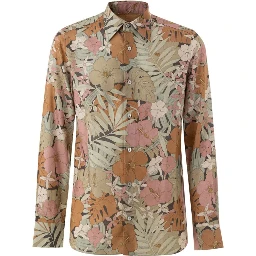 Multicolor Lyocell Pattern Shirt