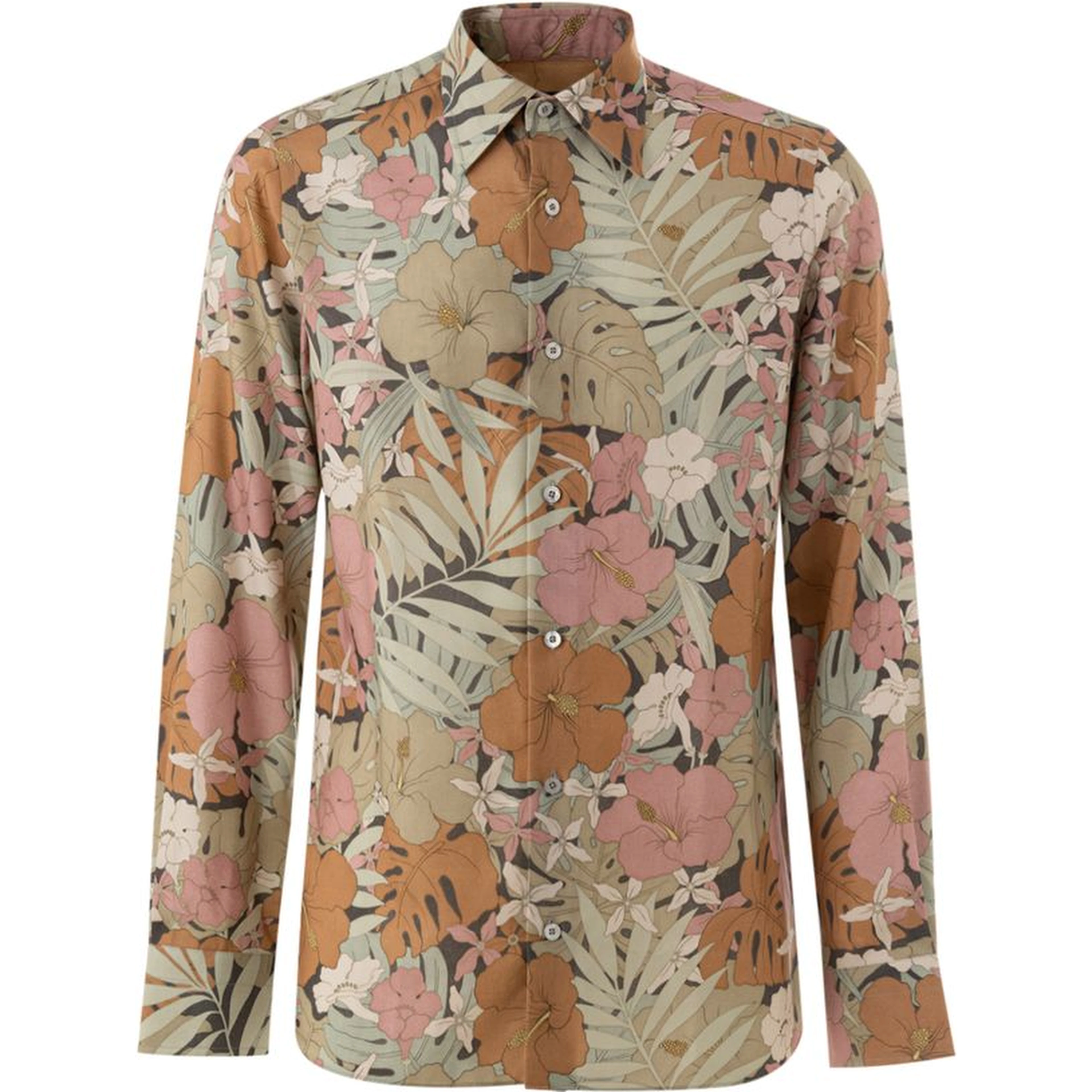 Multicolor Lyocell Pattern Shirt