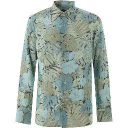 Blue Lyocell Pattern Shirt