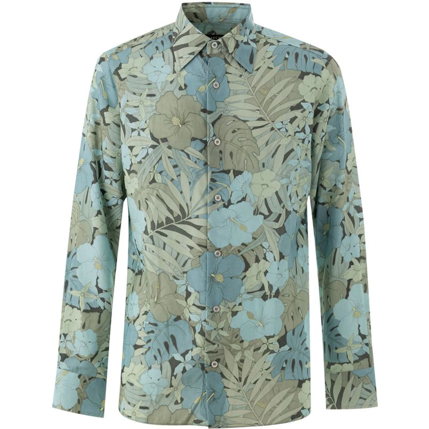 Blue Lyocell Pattern Shirt