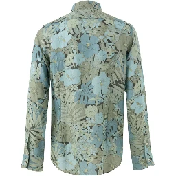 Blue Lyocell Pattern Shirt