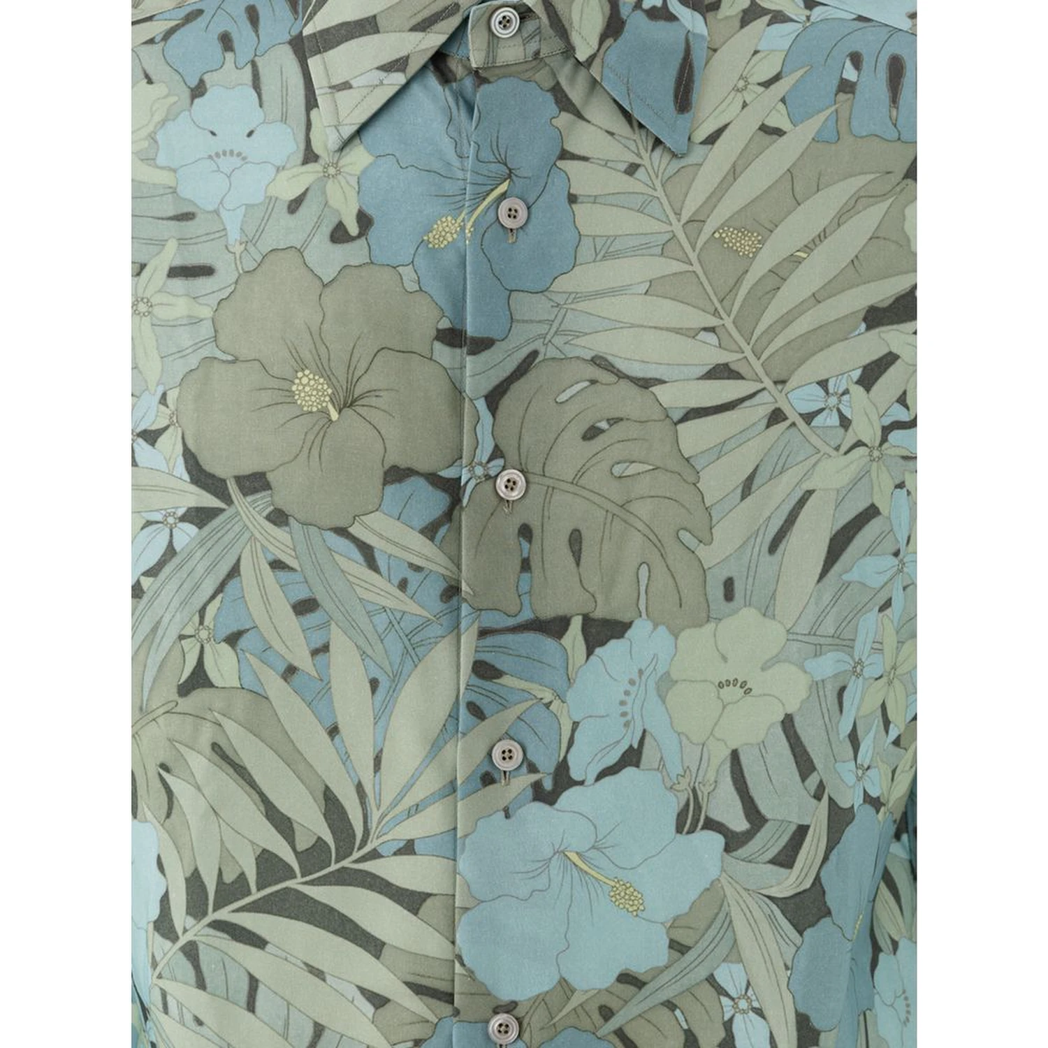 Blue Lyocell Pattern Shirt