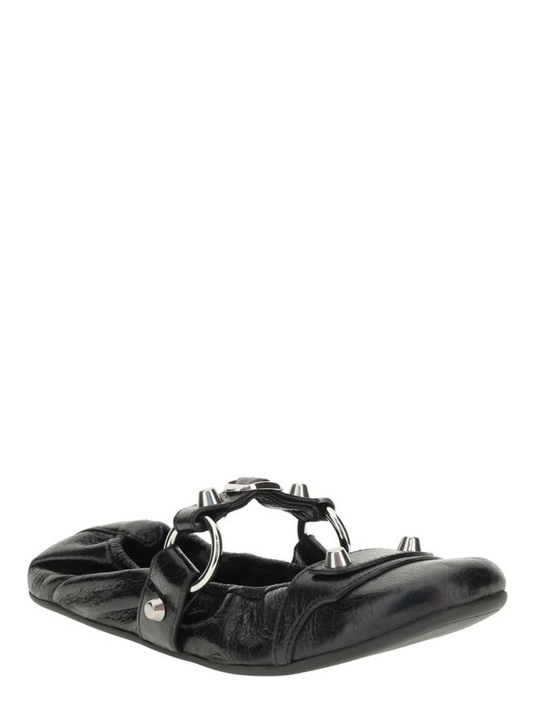 Black Calf Leather Bos Taurus Ballet Flats alternative