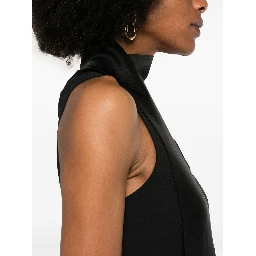 Fringe Detail One-shoulder Maxi Dress In Black