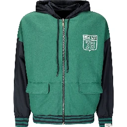 Men's Organic Cotton Reversbile Hoodie In Green