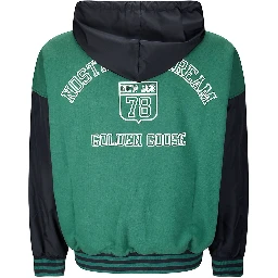 Men's Organic Cotton Reversbile Hoodie In Green