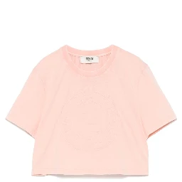 Cropped T-shirt In Pink