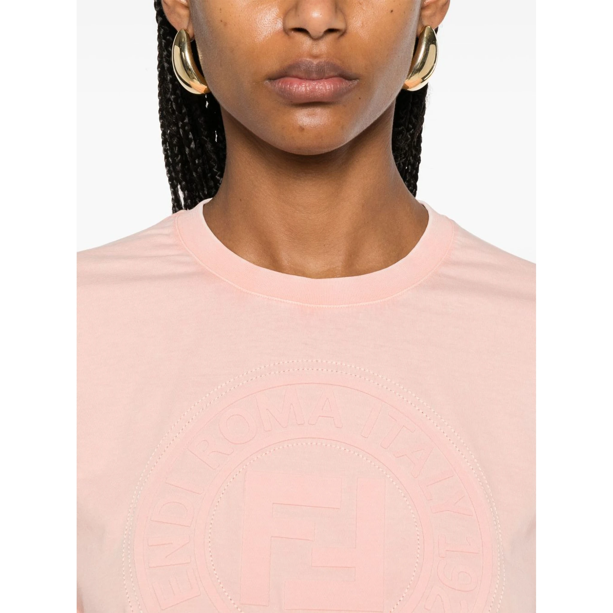 Cropped T-shirt In Pink