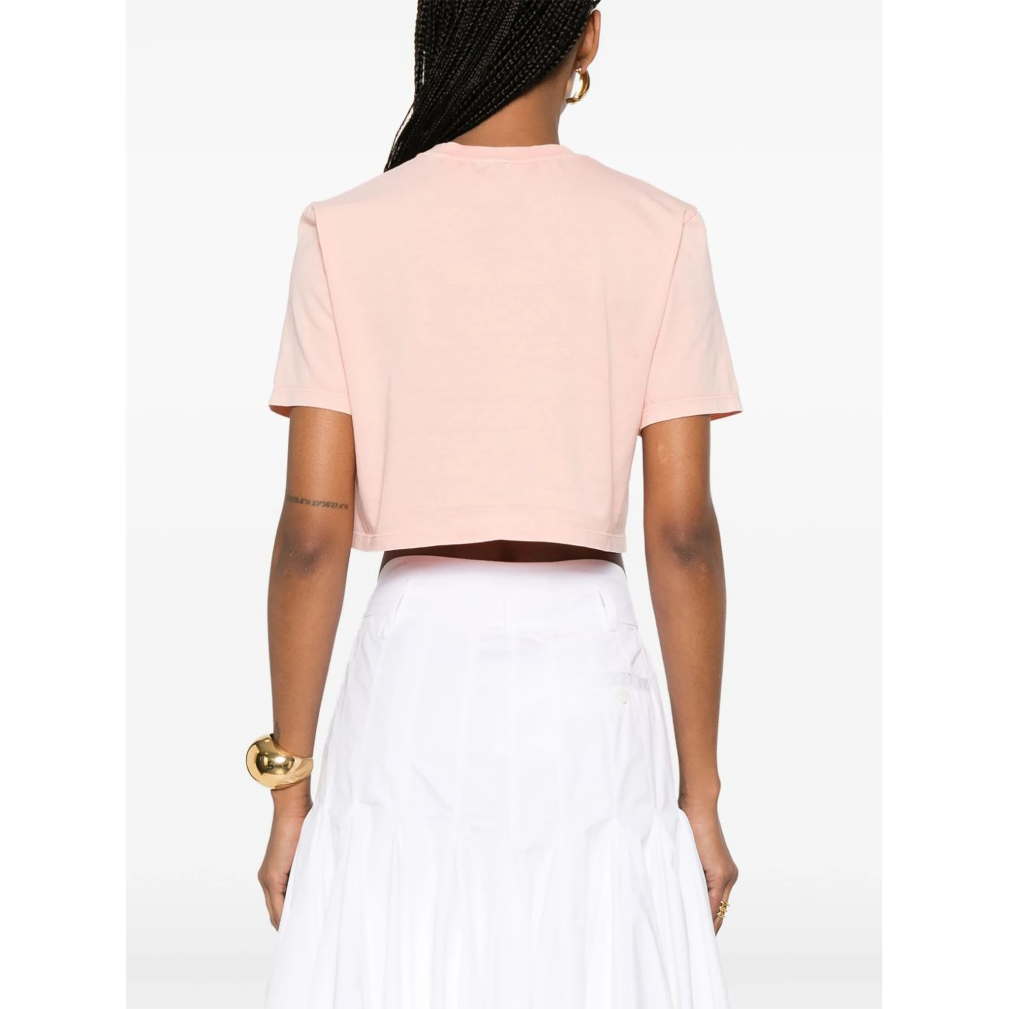 Cropped T-shirt In Pink
