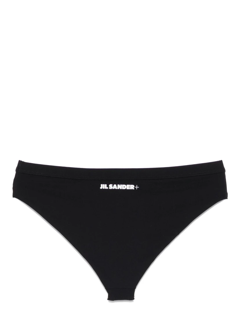 Jil Sander Logo-Print Bikini Bottoms