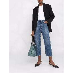 cropped straight-leg jeans