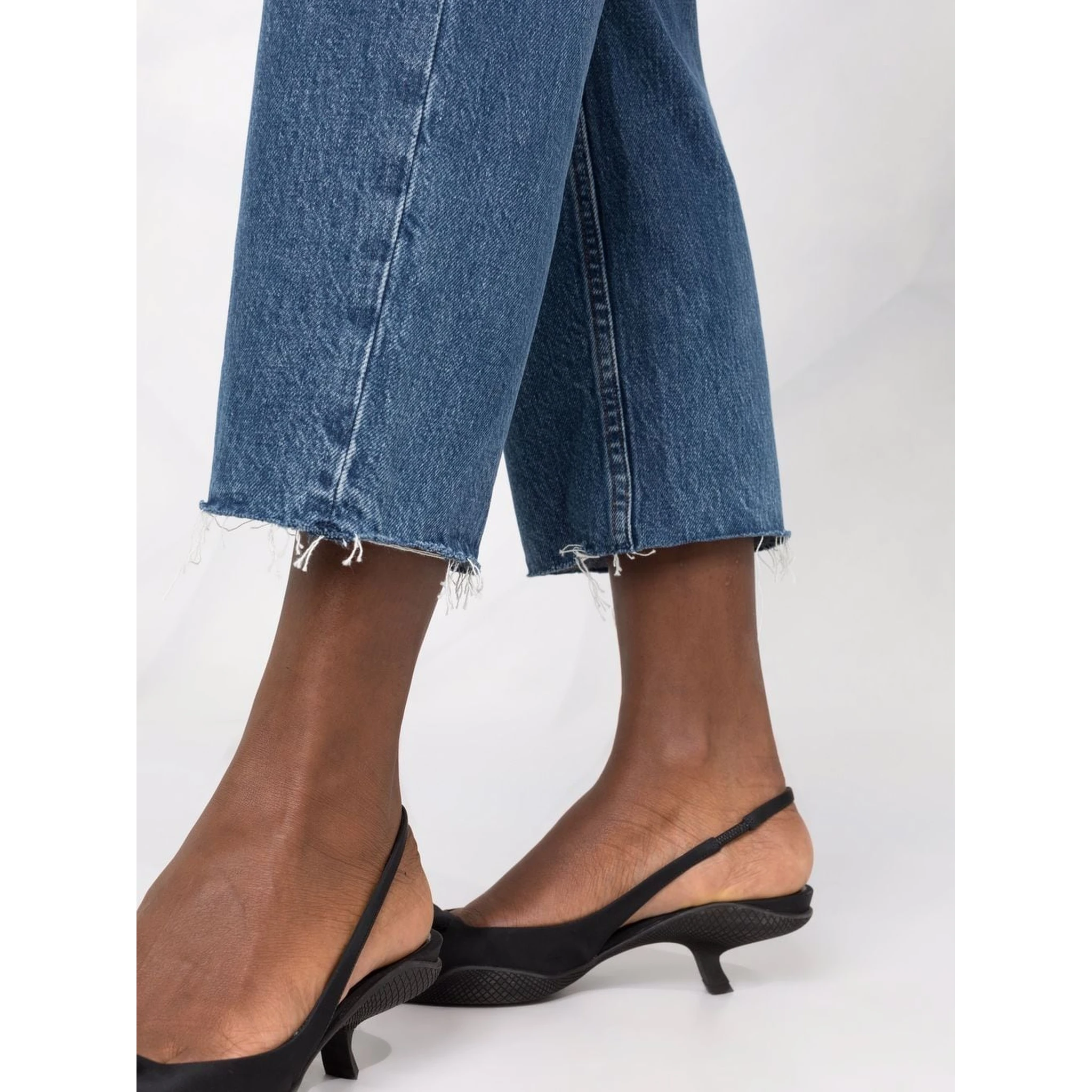 cropped straight-leg jeans