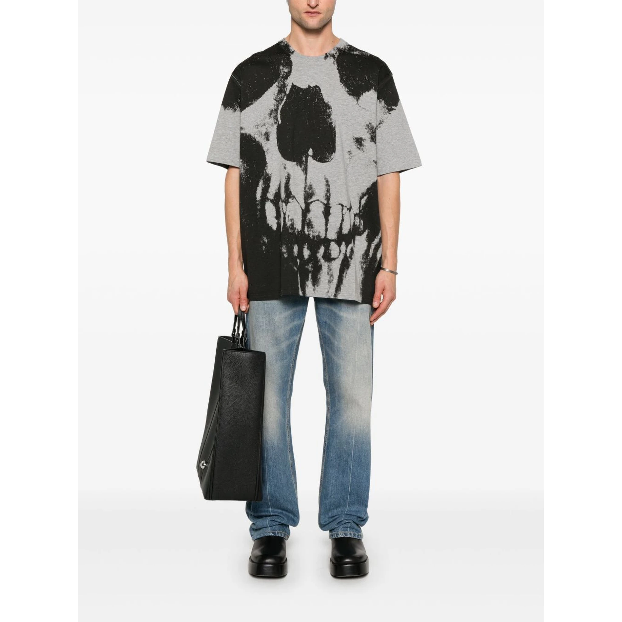 Alexander McQueen T-shirts and Polos Grey