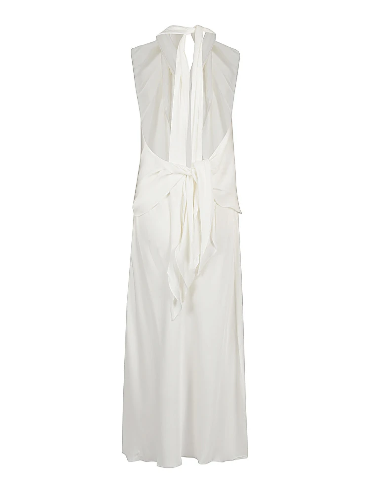 cowl-neck sleeveless dress alternative