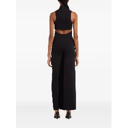 Wide-leg Trousers In Black