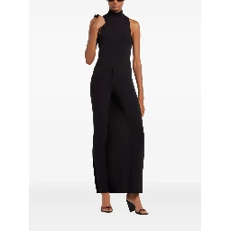 Wide-leg Trousers In Black