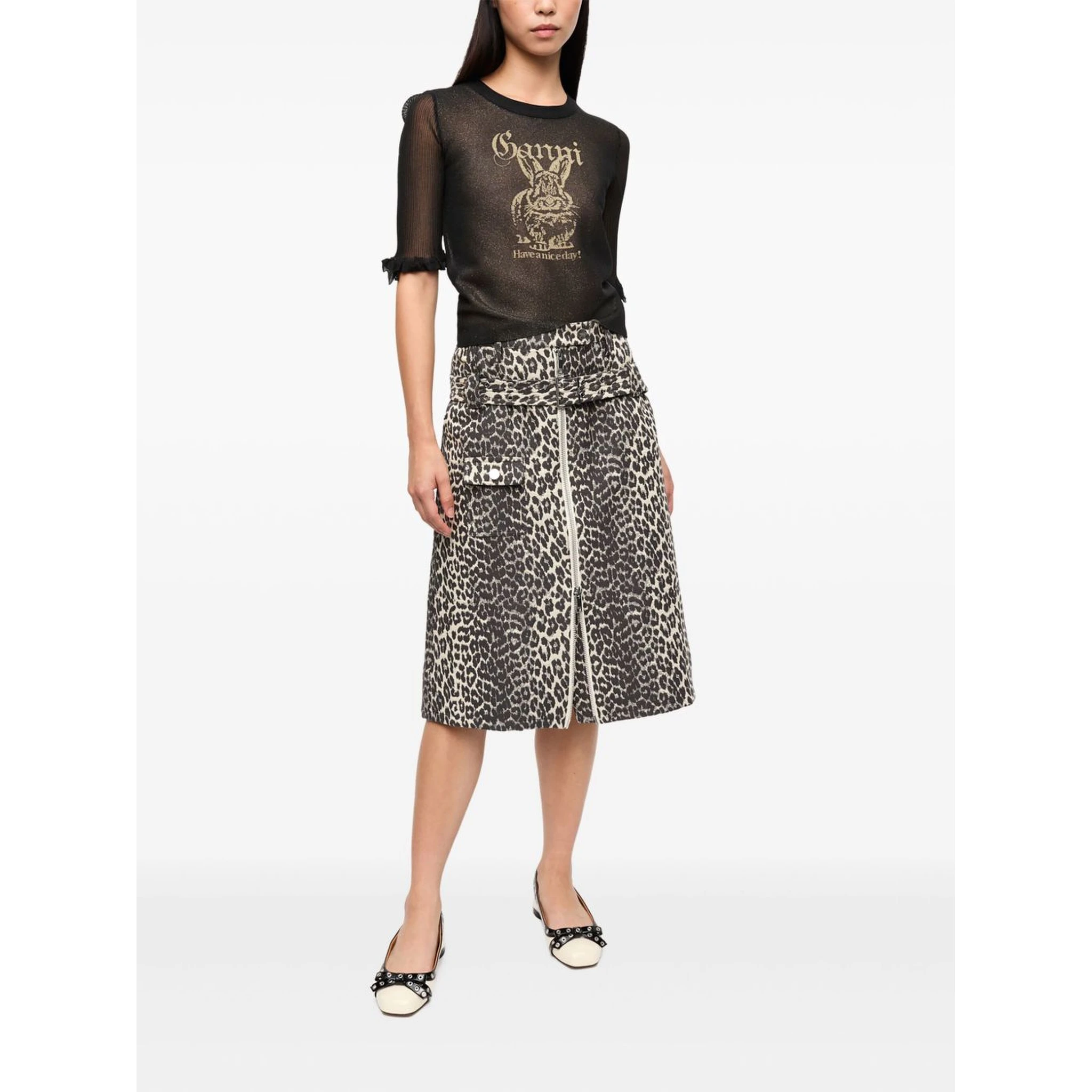 logo-jacquard T-shirt