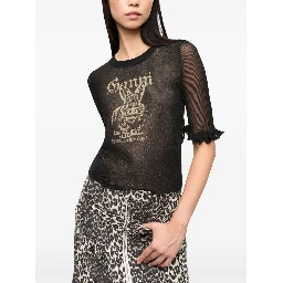 logo-jacquard T-shirt