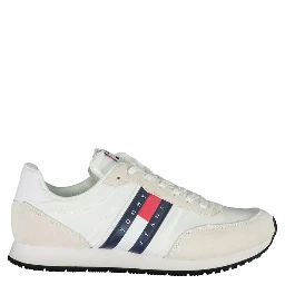 White Polyester Sneaker