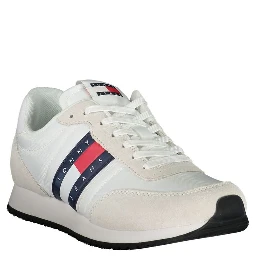 White Polyester Sneaker