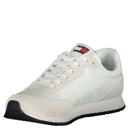 White Polyester Sneaker