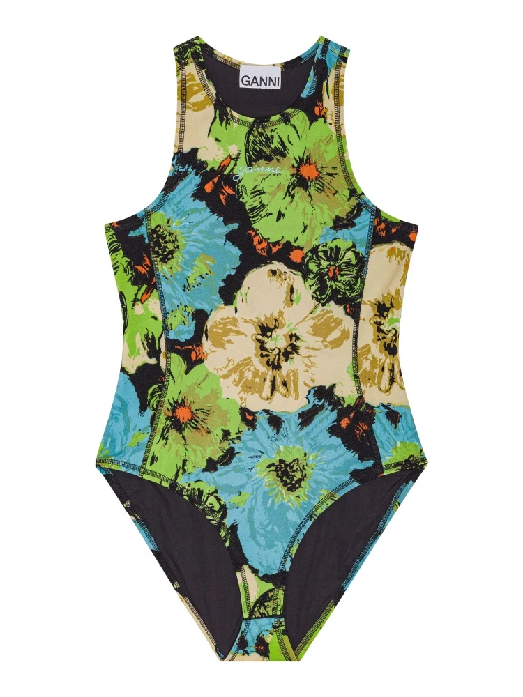 floral-print bodysuit
