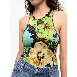 floral-print bodysuit