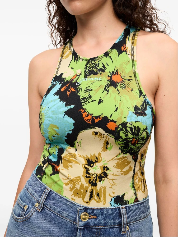 floral-print bodysuit alternative