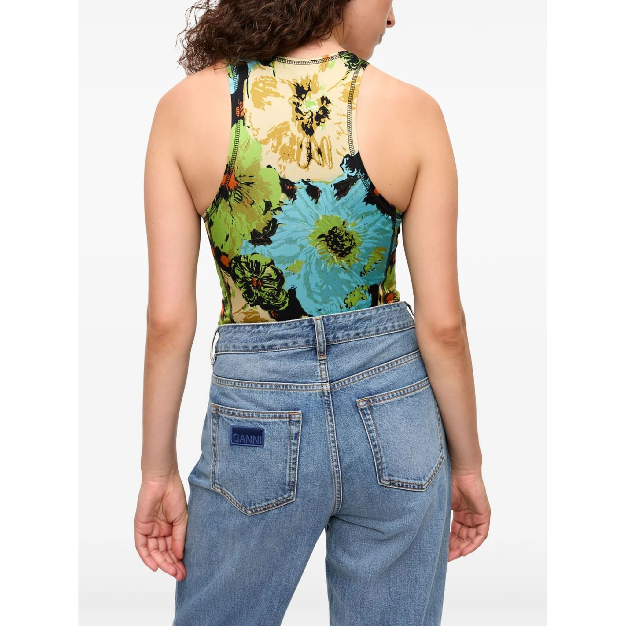 floral-print bodysuit