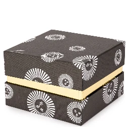 Jar Civetta Fiorata Floral Owl In White/black/gold