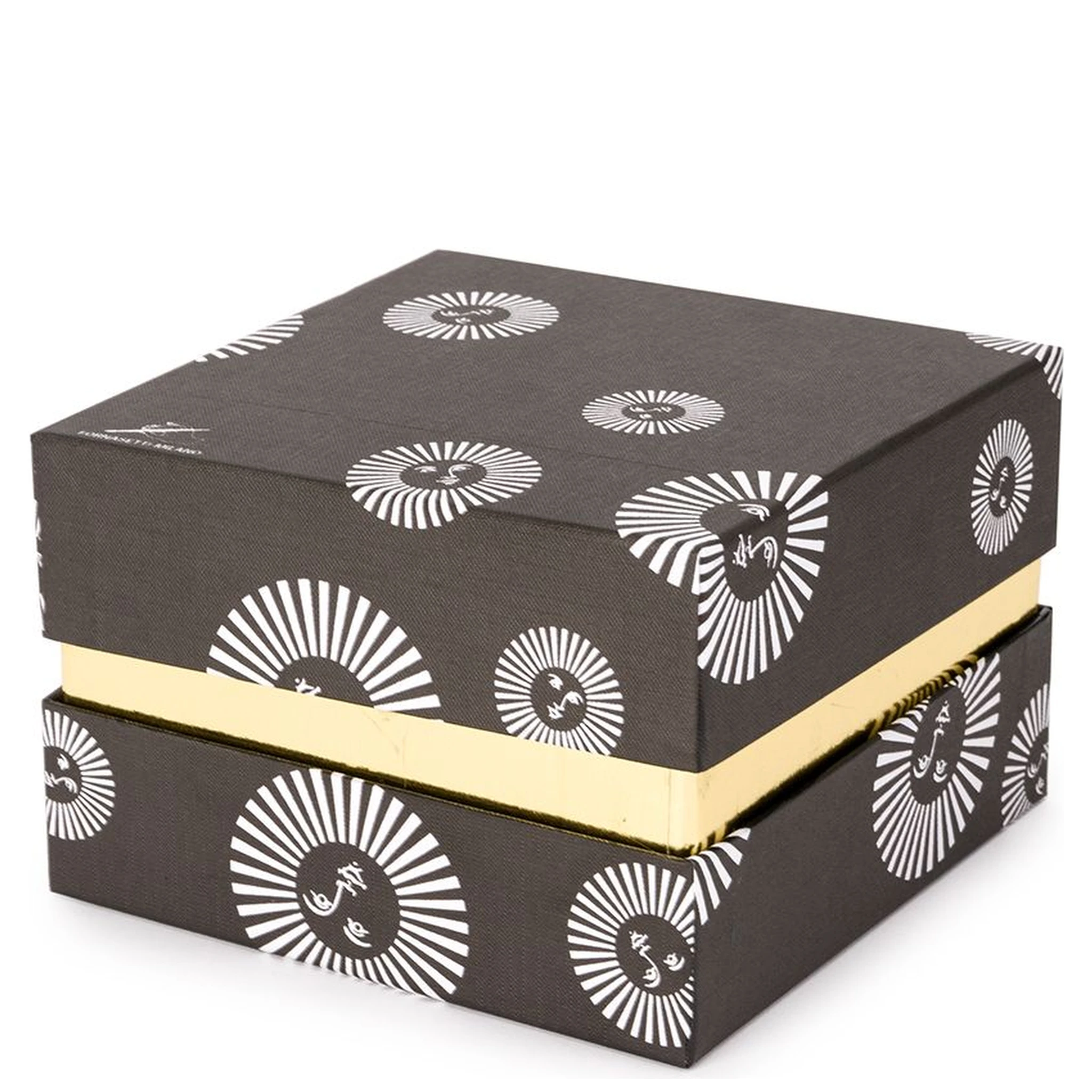 Jar Civetta Fiorata Floral Owl In White/black/gold