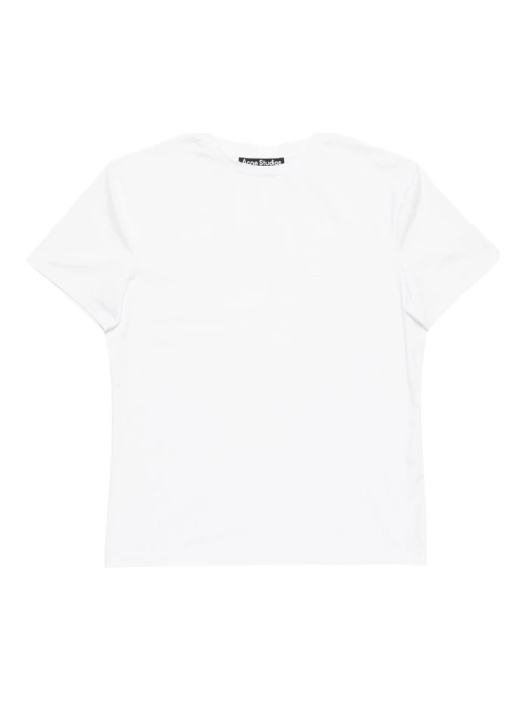 Men's white short-sleeved t-shirt