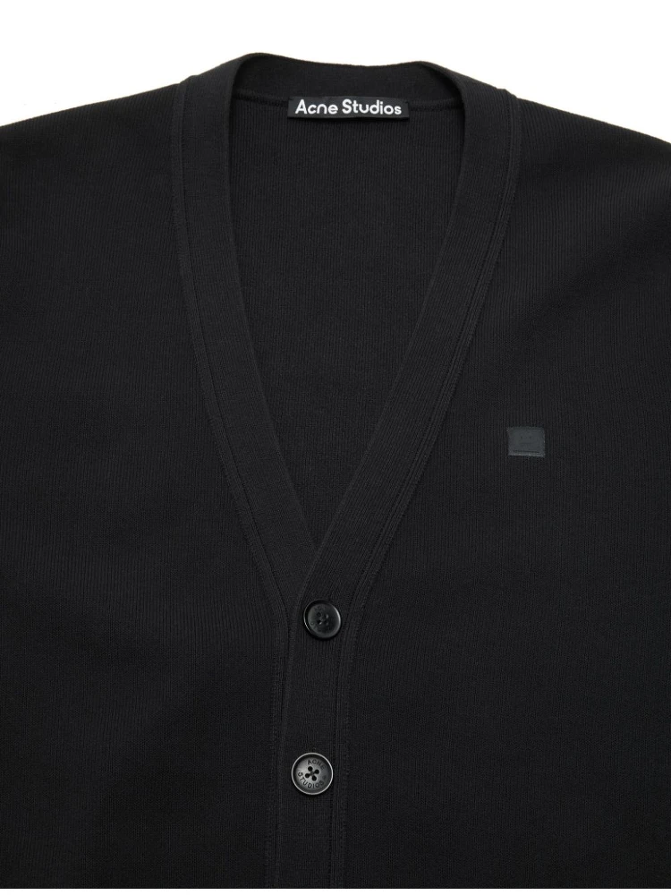 Men Scollo V Cardigan In Black alternative