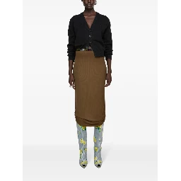 Men Scollo V Cardigan In Black