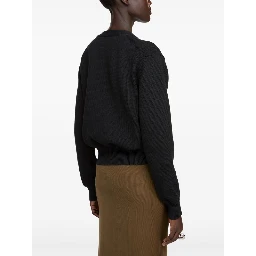 Men Scollo V Cardigan In Black