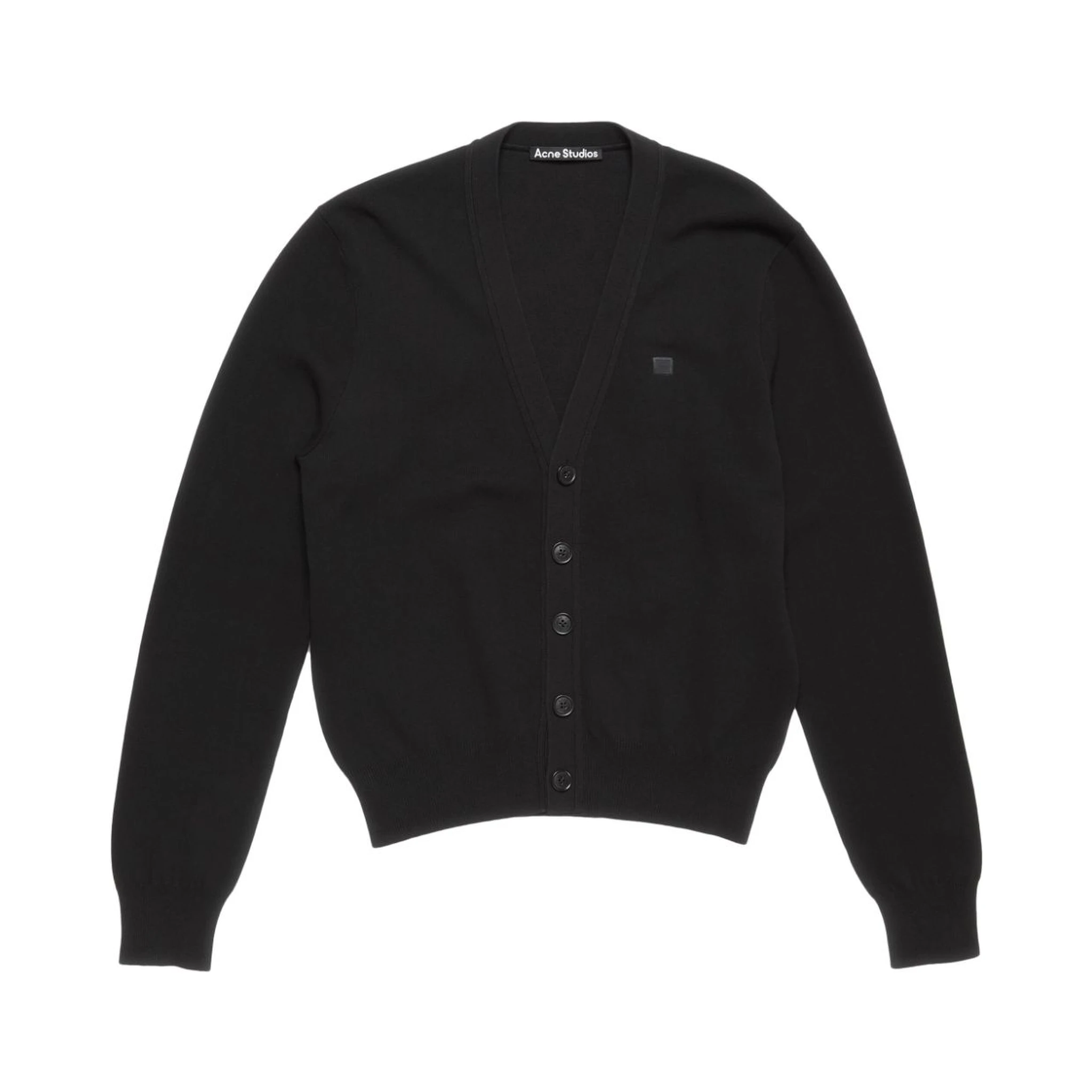 Men Scollo V Cardigan In Black