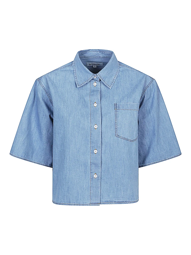 chest-pocket short-sleeve shirt