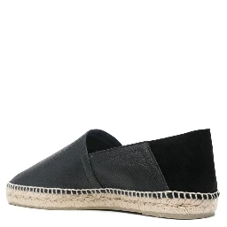 'polo' Brown Espadrillas With Braided Raphia Sole In Leather Man